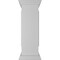 Ekena Millwork 12"W x 40"H Straight Newel Post with Panel, Flat Capital & Base Trim (Installation kit included) NWL12X40SPF0B0 - alternate 2